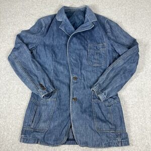 Lee Set Vintage 60s-70s Denim Suit Coat 42L USA Made Retro Disco RARE